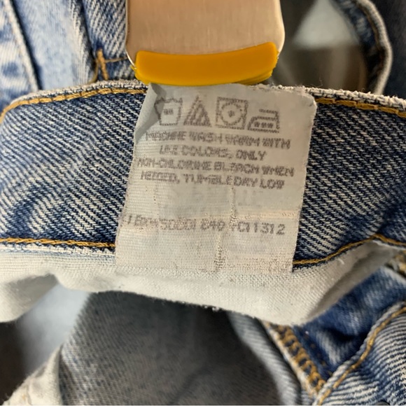 Vintage 80s Gitano Stonewash Blue Jeans High Waist Tapered Leg 12 Petite 31"x29" - Picture 10 of 12